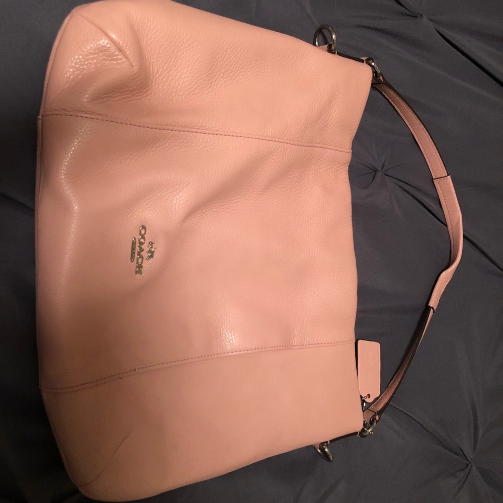 Coach purse in nude